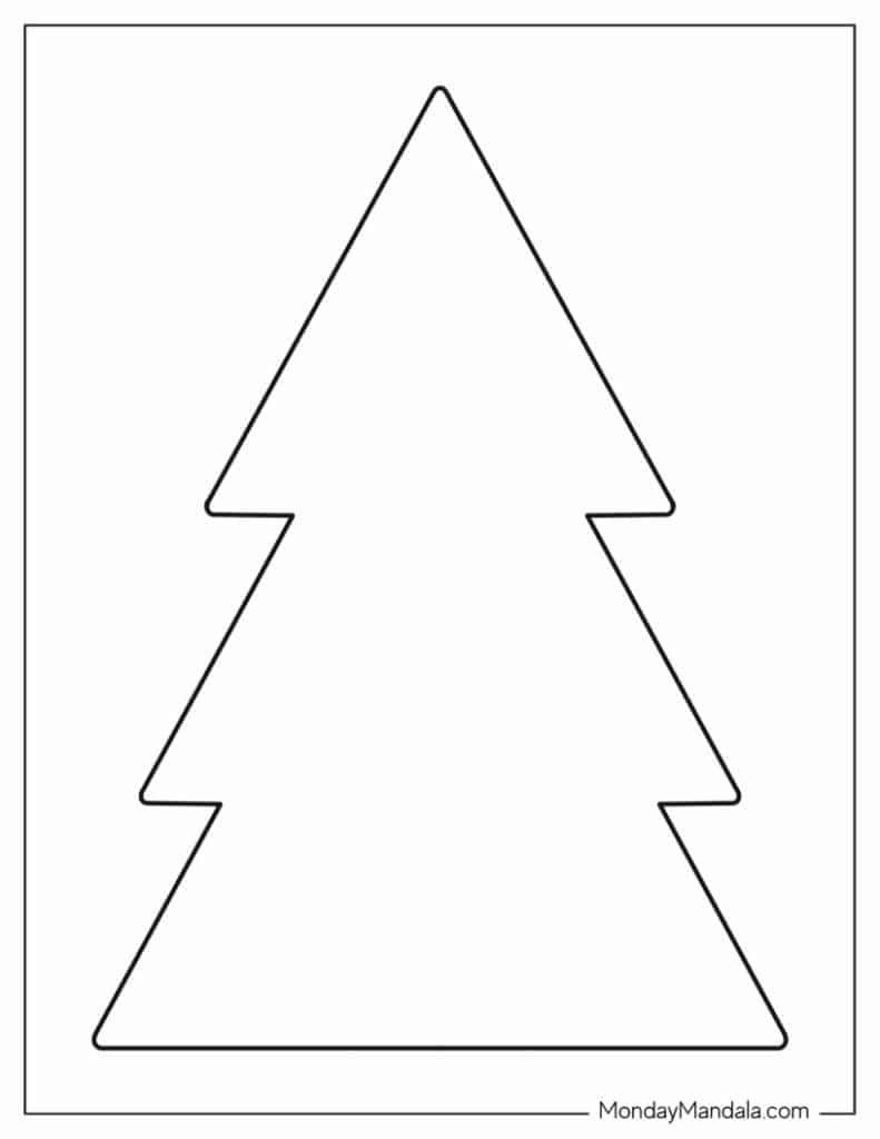 60 christmas tree templates (free pdf printables)
